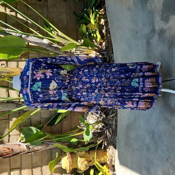 Spell & the Gypsy CollectiveWild Bloom Midi Dress extra small - Picture 5 of 11